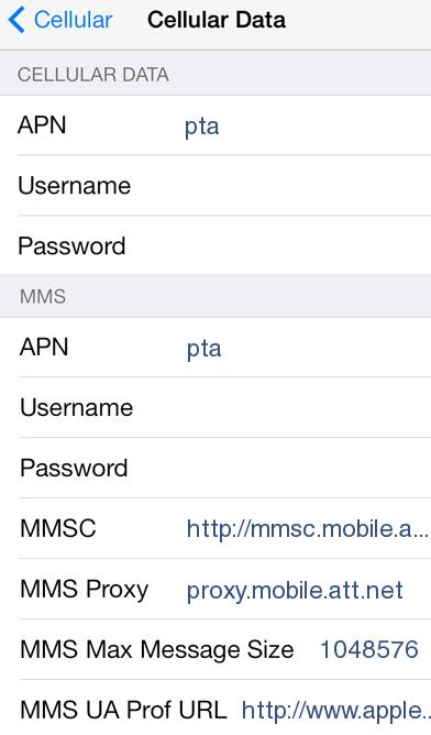 How to edit iPhone APN Settings
