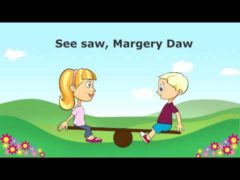 Seesaw Margery Daw Nursery Rhyme Videos with Lyrics | See-Saw, up & down Free Youtube Video