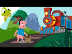 Mickey On A Railway Picking Up Stones Rhyme Lyrics and Video